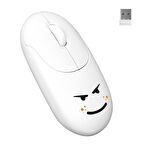 Everest SM-26 FASHION 2.4Ghz Beyaz Kabartmalı Kablosuz Mouse