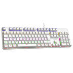 Everest KB-MK1 Lumos Beyaz USB Rainbow Aydınlatmalı Red Switch Full Anti-Ghosting Mekanik Gaming Oyuncu Klavye