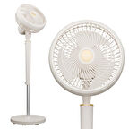 Everest Fan12 Dynabreeze 9'' 70 Watt 3 Hız Kademeli 2000RPM Çift Motorlu Vantilatör Krem Gold