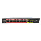 Uranium POE-G2422SFP-300W 24 Port 2xGB Rj45/2xSFP Uplink Gigabit Poe Switch