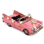 Dekoratif Metal Vintage Gelin Arabası Klasik Chevrolet Araba 24 cm