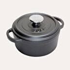 Sürel Döküm Derin Tencere Siyah 28 cm