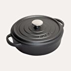 Sürel Döküm Sığ Tencere Siyah 28 cm 