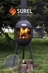 SÜREL DÖKÜM BAHÇE & TERAS SOBA BARBEKÜ ÇOK AMAÇLI - SİYAH