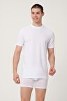 ERKEK PAMUKLU SÜPREM SIFIR YAKA KISA KOLLU ATLET FANİLA  6'LI -410-(425)