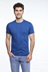 ERKEK PAMUKLU SIFIR YAKA COMFORT FİT KISA KOLLU RENKLİ TİŞÖRT - 421