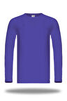 Erkek Çocuk Pamuklu Uzun Kollu Basic Badi Likralı Slim Fit Renkli̇ Sweatshi̇rt Cobalt - 221 - 222