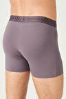 ERKEK PAMUKLU SÜPREM PENYE SLİM FİT İNCE LASTİKLİ LİKRALI BOXER DEMİR 2'Lİ -1178