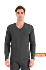 Erkek Thermal İçlik V-Yaka Uzun Kollu Üst – 608