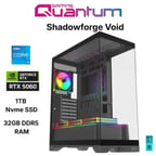 Quantum Gaming Shadowforge Void i5-14400F 32GB DDR5 1TB NVMe RTX5060 8GB Masaüstü Oyun Bilgisayarı