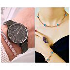 Daniel Klein Çelik Bilezik Kordon Kadın Kol Saat+Nazarlıkı Set Hediyeli