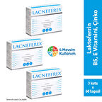İmuneks Farma Lacneferex™ Laktoferrin, Vitaminler ve Mineral içeren Takviye Edici Gıda 60 Kapsül x 3