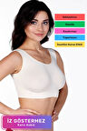 Özel Üretim Günlük Spor Sıkılaştırıcı Toparlayıcı Şekillendirici Kadın Kalın Askılı Pedsiz Rahat Dikişsiz Büstiyer