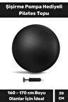 Mini Gymball 20cm Mavi Pilates Denge Egzersiz Topu Profesyonel Seri Şişirme Pompa