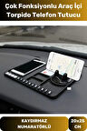 Premium Araç Içi Kaydırmaz Torpido Organizeri Numaratör Çizdirmez Çok Fonksiyonlu Araba