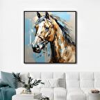 Yağlı Boya Dokulu Tablo Modern At U04006