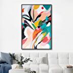 Yağlı Boya Dokulu Tablo Renkli Boyalar Soyut U08091