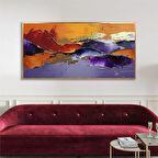 Yağlı Boya Dokulu Tablo Renkli Soyut U08100