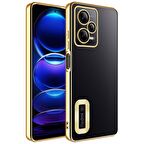 Xiaomi Redmi Note 12 Pro 5G Kılıf Köşeleri Renkli Şeffaf Kamera Korumalı Silikon Luxury Kapak