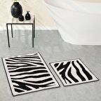 Karaca Home Zebra 2li Pamuk Banyo Paspası