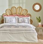 Karaca Home Pike Takımı %100 Pamuk Rnf Çift Kişilik Efren Gri