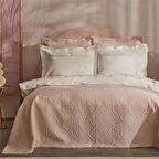 Karaca Home Diamond Çift Kişilik 7 Parça Düet Set Somon