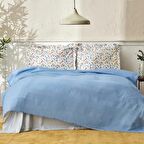 Karaca Home Noya %100 Pamuk Tek Kişilik Pike Takımı Mavi