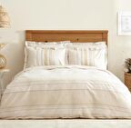 Karaca Home Keira %100 Pamuk Çift Kişilik Nevresim Takımı Bej