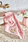 Karaca Home Comfort Touch Nakışlı %100 Pamuk Havlu Pudra 30x50 Cm