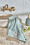 Karaca Home Comfort Touch Nakışlı %100 Pamuk Havlu Mint 30x50 Cm
