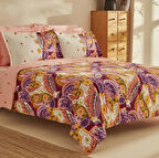 Karaca Home Ruiz %100 Pamuk Çift Kişilik Nevresim Takımı Fuşya