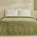 Karaca Home Rita Tek Kişilik Emboss Battaniye Yeşil