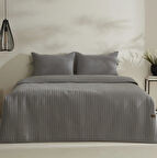 Karaca Home Elie Tek Kişilik Yatak Örtüsü Seti Gri
