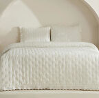 Karaca Home Aurora Çift Kişilik Yatak Örtüsü Seti Beyaz