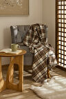 Karaca Home Flanel Throw Tv Battaniyesi Haki/Bej