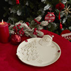 Karaca Home New Year Yılbaşı Santa Dekoratif Tabak 28,7 x 26,3 x 5,5 cm