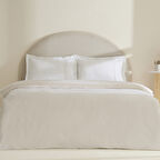 Karaca Home Lumi 80 Tel %100 Pamuk Saten Güpürlü Çift Kişilik Nevresim Takımı Beyaz