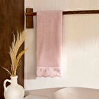 Karaca Home Artisan Cluster %100 Pamuk Yüz Havlusu Pudra 50x90 cm