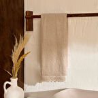 Karaca Home Artisan Soil %100 Pamuk Yüz Havlusu Bej 50x90 cm