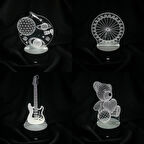 AVEC AV-333 3D PİLLİ + USB'Lİ MASA LAMBASI