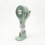 Avec AV-F833 Telefon Tutucu , Su Spreyli ve Hassas Ayarlı USB Şarjlı Mini Fan