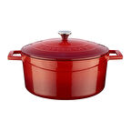 Lava Döküm Yuvarlak Tencere. Folk Çap(Ø)24cm.