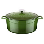 Lava Döküm Yuvarlak Tencere. Folk Çap(Ø)28cm.