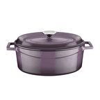 Lava Döküm Oval Tencere. Trendy Serisi Ölçü 21x25cm.