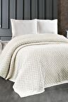 Evlen Home Pike Poly Çift Kişilik Triko Battaniye Krem 220 x 240 cm