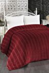 Evlen Home Mayer Supersoft Çift Kişilik Polar Battaniye Bordo 180 x 230 cm