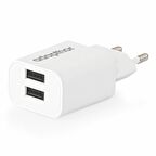 Adapthor 10W 5V 2.1A Çift Usb Adaptör ( Kutulu ) Beyaz 