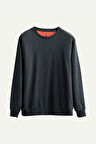 Unisex Basic Regular Sweatshirt - Ruga - Raven
