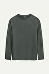 Unisex Basic Çift Taraflı Sweatshirt - Lyuga - Storm