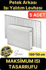5 Adet Petek Arkası Isı Yalıtım Levhası Radyatör İzolasyon Kalorifer Ev Ofis Tasarruf Arkalığı